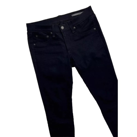 rag & bone Denim - Rag & Bone Devi‎ Lace Up Skinny Jeans / Midnight Black / Women's 27